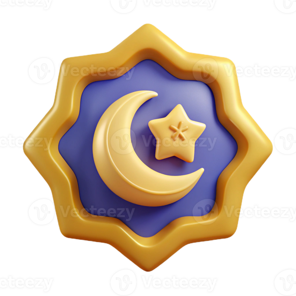 suntuoso inesquecível crescente lua crachá com dois estrelas. escalável, fresco arestas, mínimo com escalável Projeto. png