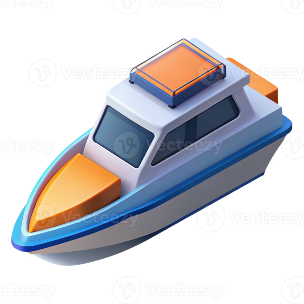 splendid iconic Isometric boat, single-weight stroke, clean lines, with Scalable Design. png