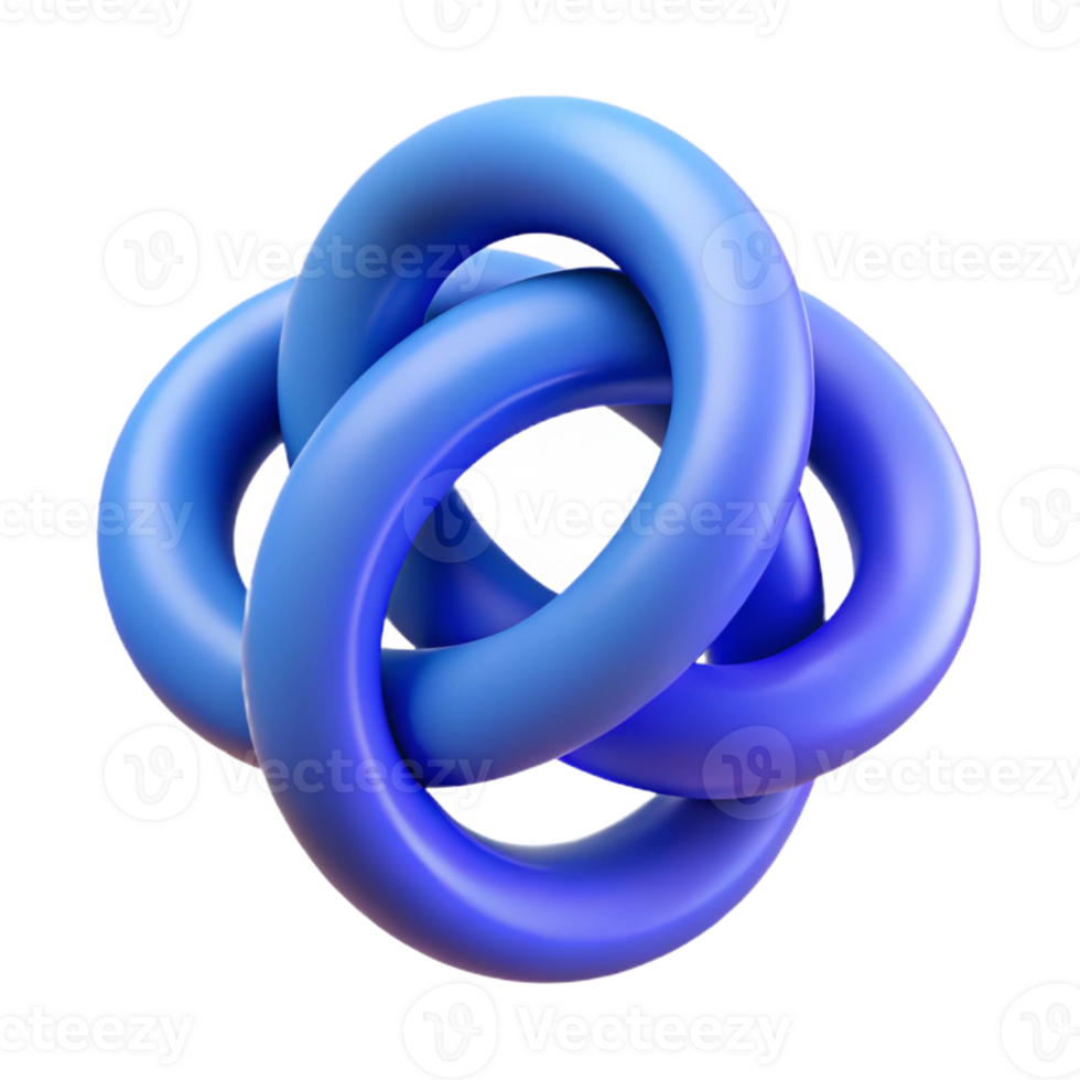 magnificent classic Intertwined circles, clean lines, crisp edges, with Scalable Design. ultra HD png