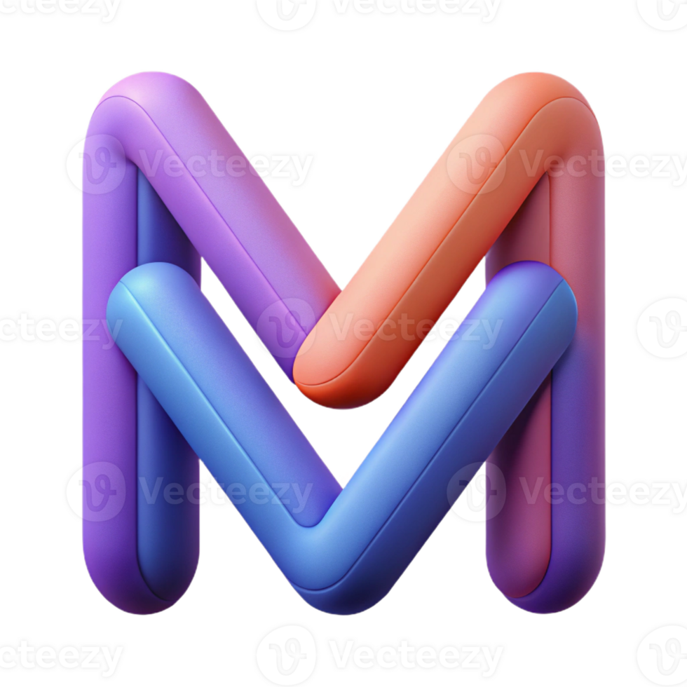 acclaimed elegant Abstract letter M formed by intersecting lines. Crisp edges, flat color, with Scalable Design. fine detail png