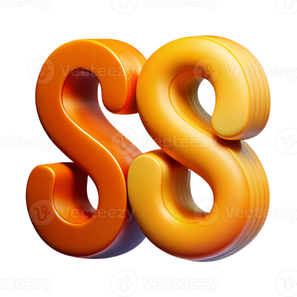 striking vintage Abstract letter S with curved lines. Minimal, single-weight stroke, with Scalable Design. exclusive png