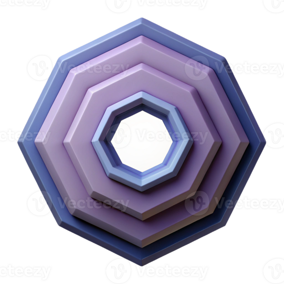 notable elegant Series of concentric octagons, flat color, scalable. Minimal design with Scalable Design. genuine png