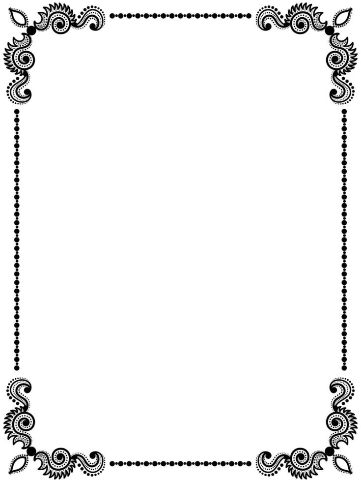 Simple and unique border design vector