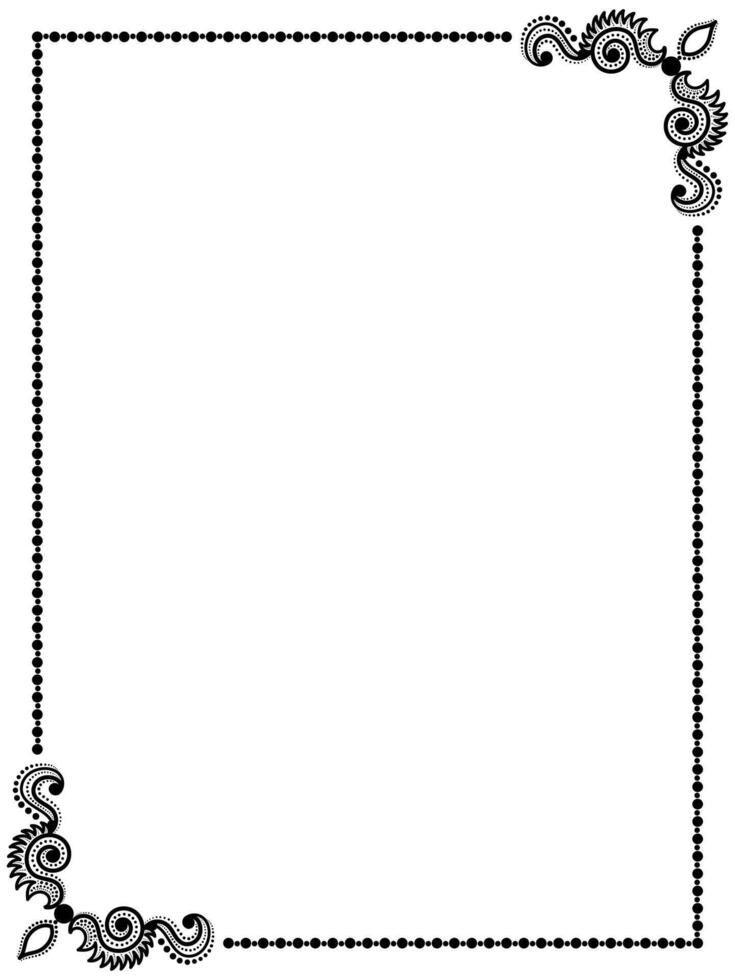Simple border design. vector
