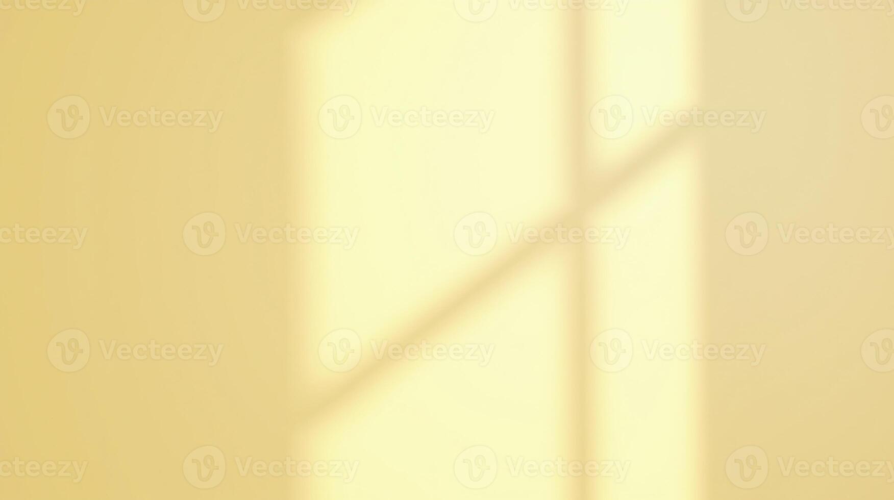 Illuminated wall showcasing geometric shadow patterns. photo