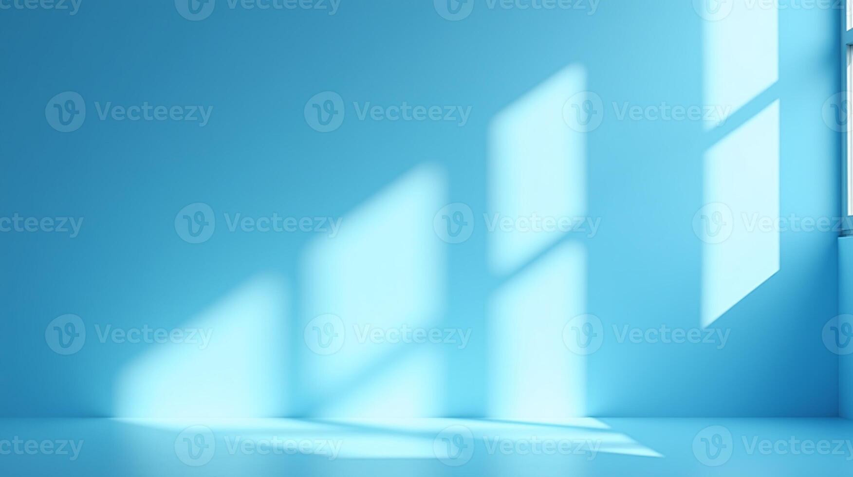 A serene, minimalist space with subtle light dappled shadows. photo