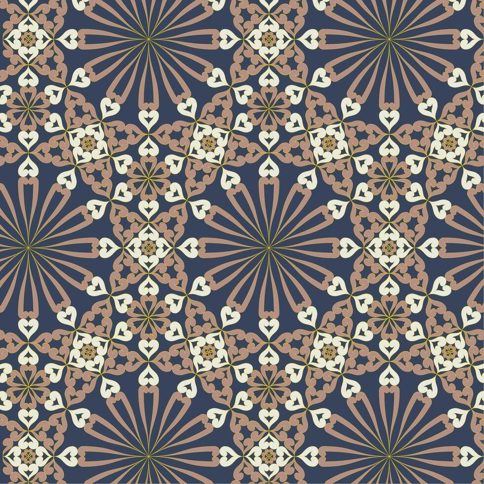 Square, Hexagon, and Dodecagon tessellation of batik tumpal vector