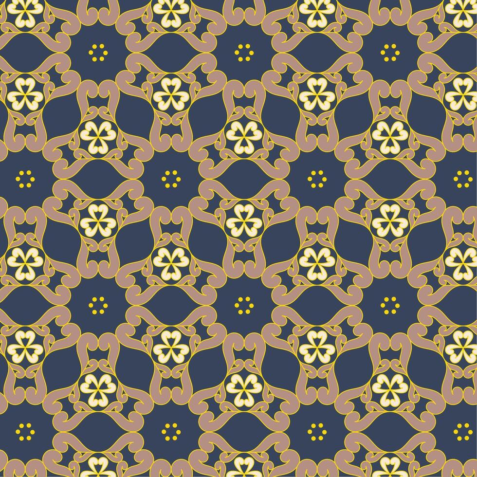 Triangle tessellation of batik tumpal vector