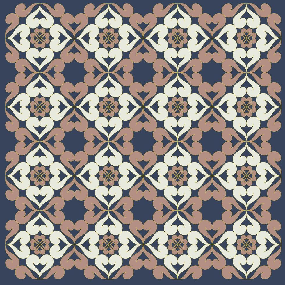 Square tessellation of Batik Tumpal vector