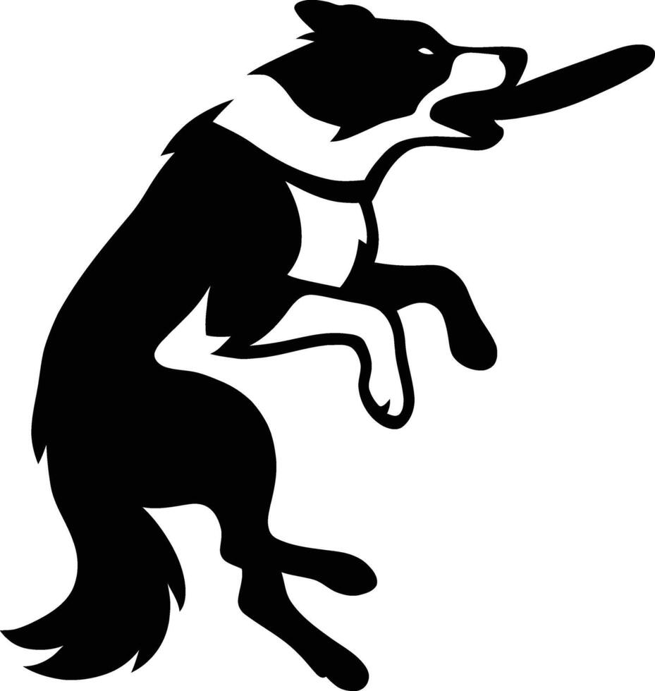 Puppy Outline for Pet Product Labels, Minimal Dog Silhouette for Merch Use. vector
