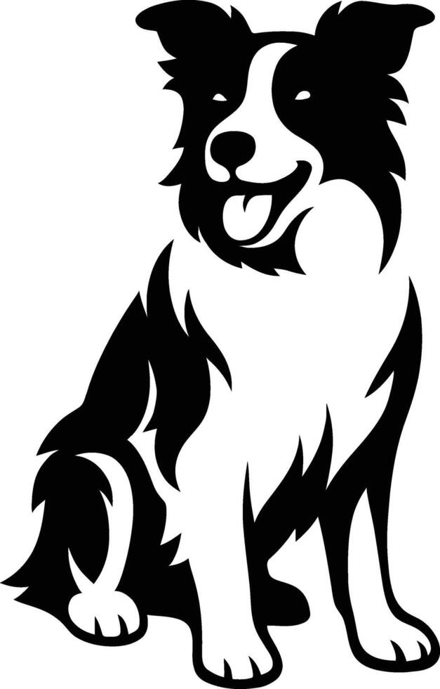 Pet Silhouette Design for T Shirts, Dog Outline for Branding and Ads. vector