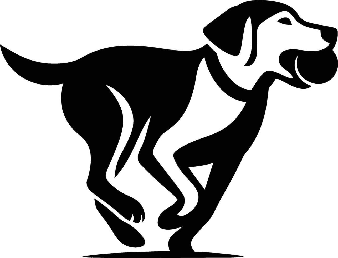 Clean Dog Silhouette for Printing Needs, Dog Art for Posters and Flyers. vector
