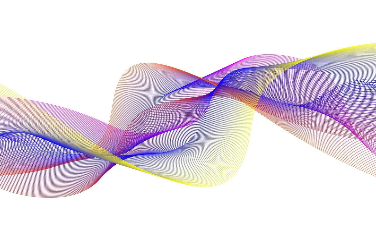 Abstract Colorful Wavy Lines Background Wallpaper vector