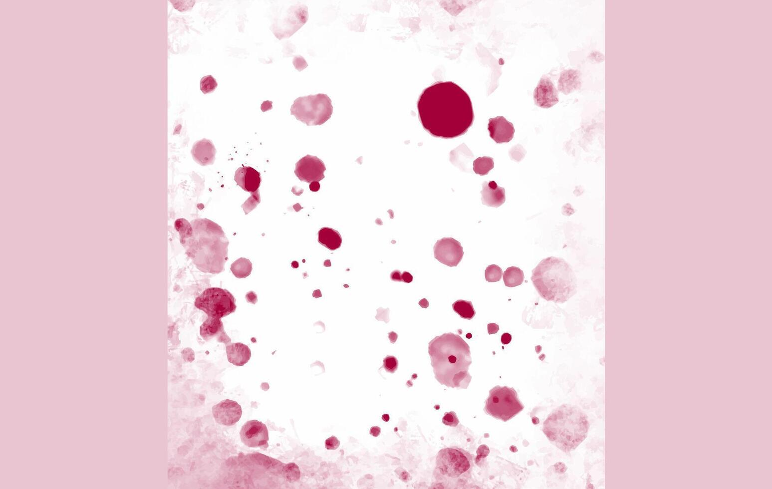 Abstract Watercolor Splatter with Red Ink Spots vector
