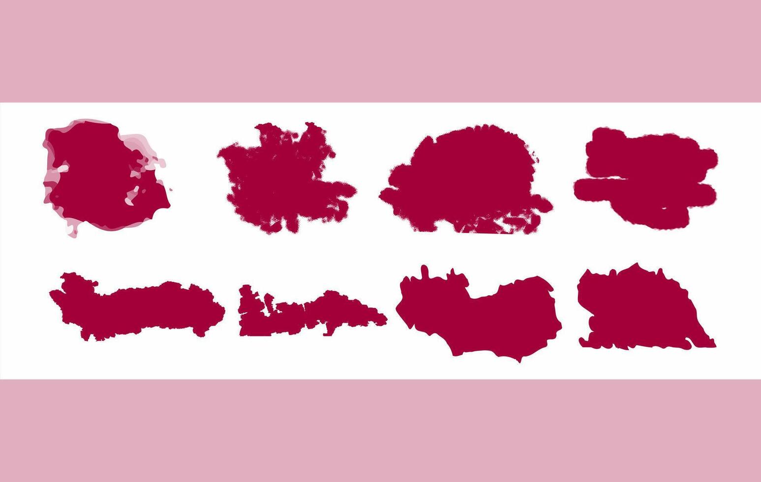 Collection of Abstract Paint Brush Strokes and Splatters vector