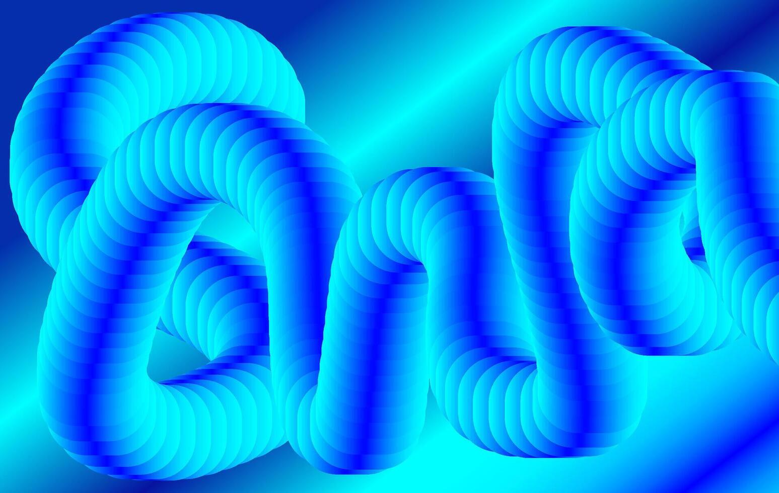 Futuristic Fluid Tube Shapes on Gradient Background vector