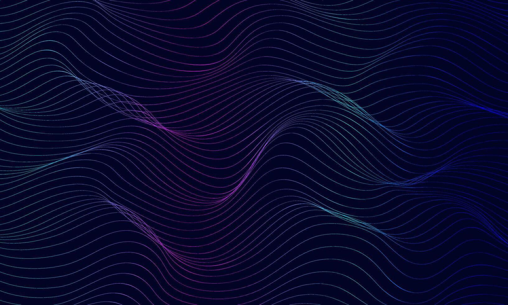 Glowing Wave Lines Background Vibrant Abstract Flow Design vector