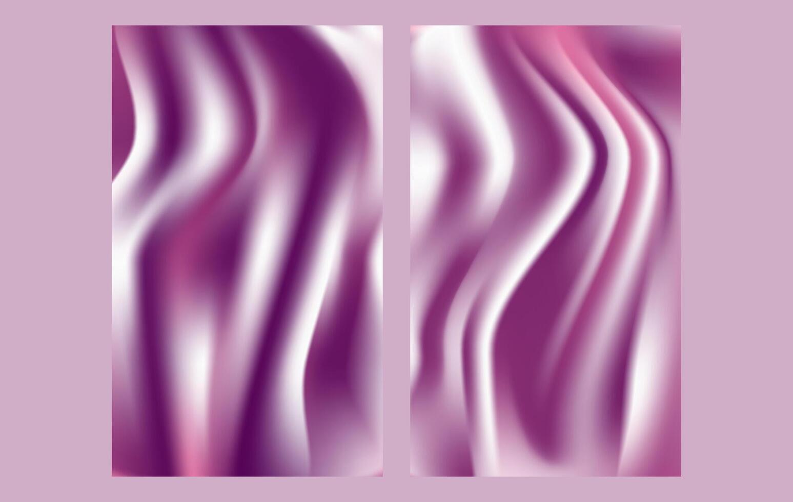 Fabric Liquid Soft Shiny Satin Pink Abstract Waves Luxury Background, Smooth Gradient Modern Art presentation or mobile wallpaper Design vector
