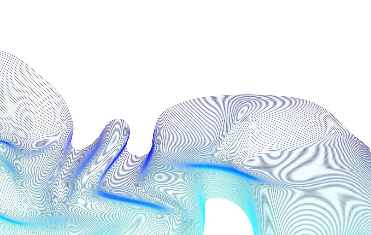 Abstract Blue Waveform Illustration vector