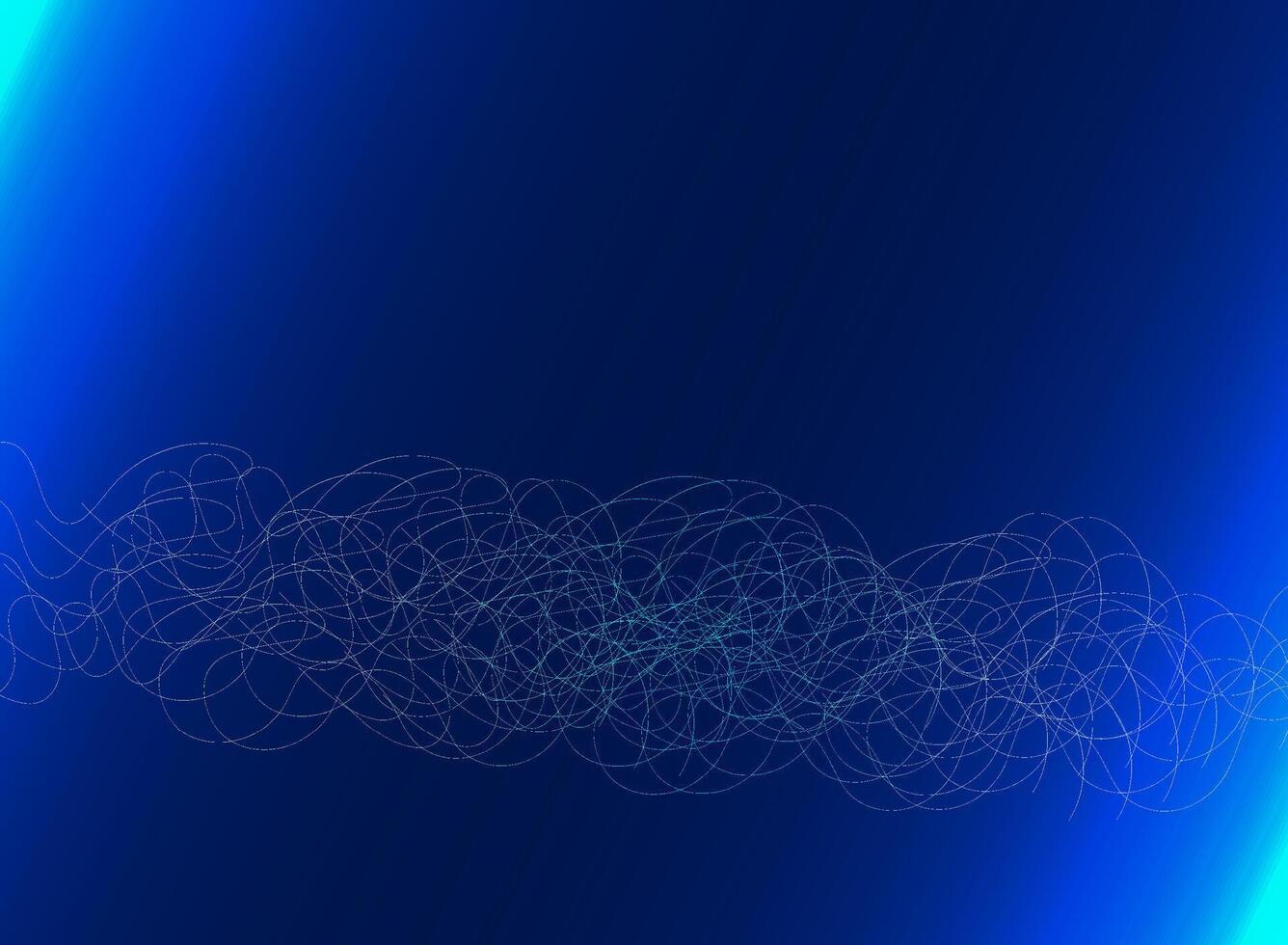 Technology Wave Line Pattern Dark Gradient Background with Glow Effect vector