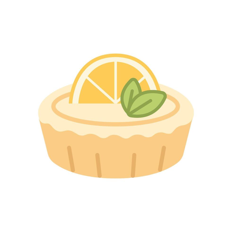 Lemon Meringue Pie with Fluffy Topping - Fresh and Tangy Dessert vector