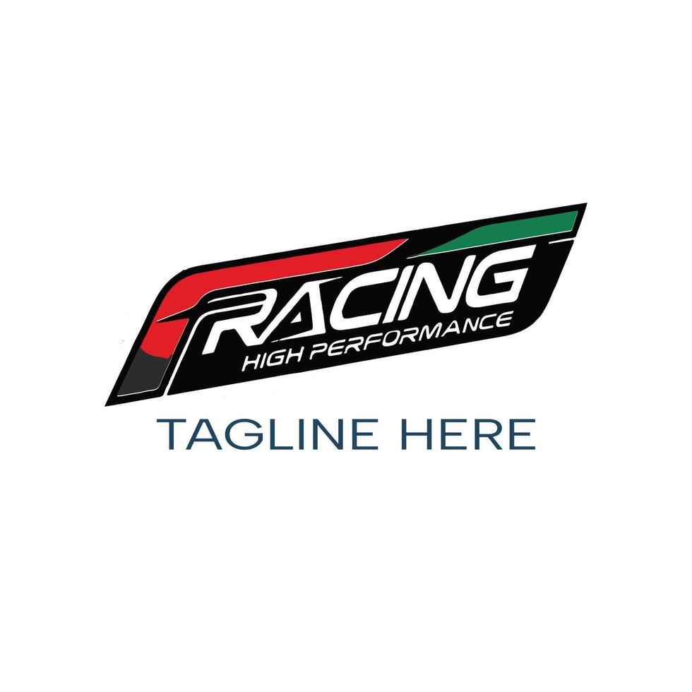 Racing Logo Design with Speed and High Performance Theme for Sports or Auto Brand vector