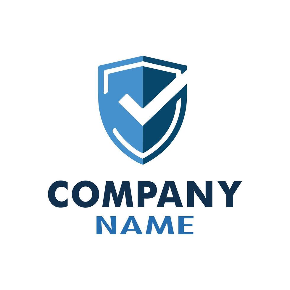 Trust and Protection Badge Logo Design for Company Branding vector