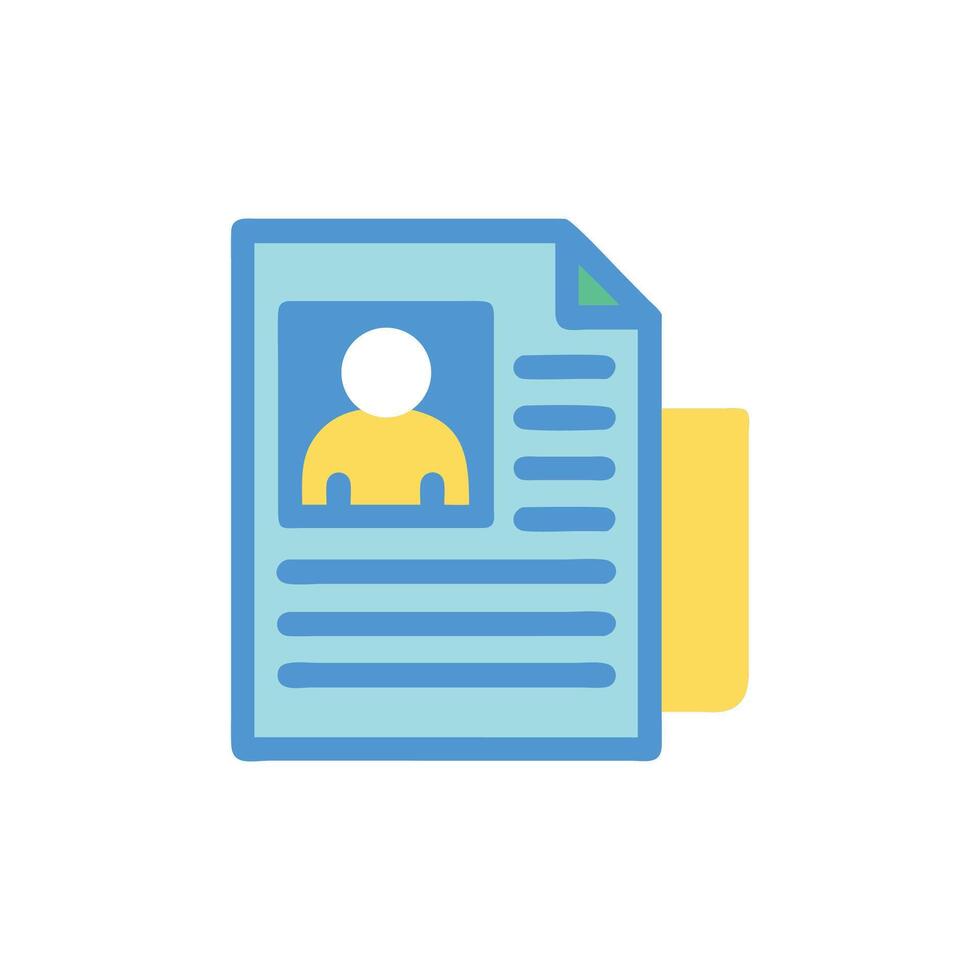 Resume Document Illustration Job Application, Employment, and Career vector
