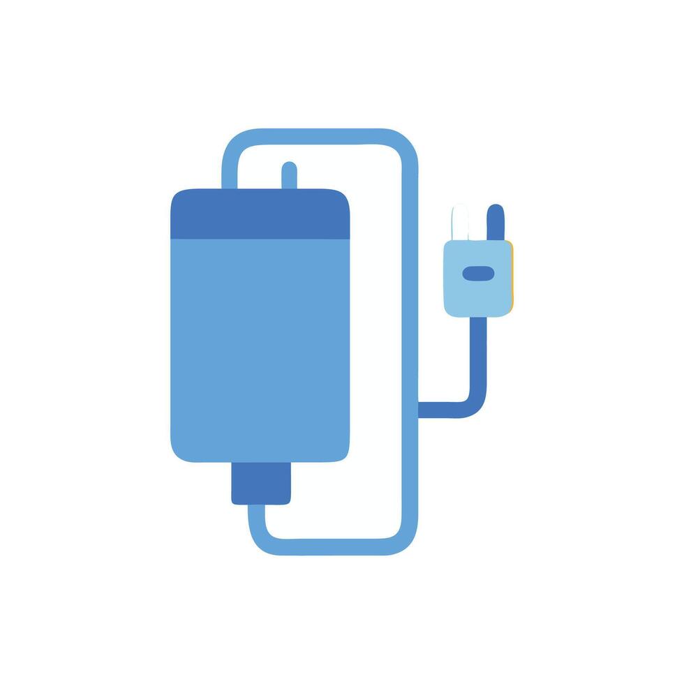 Charging phone or device illustration on a White background vector