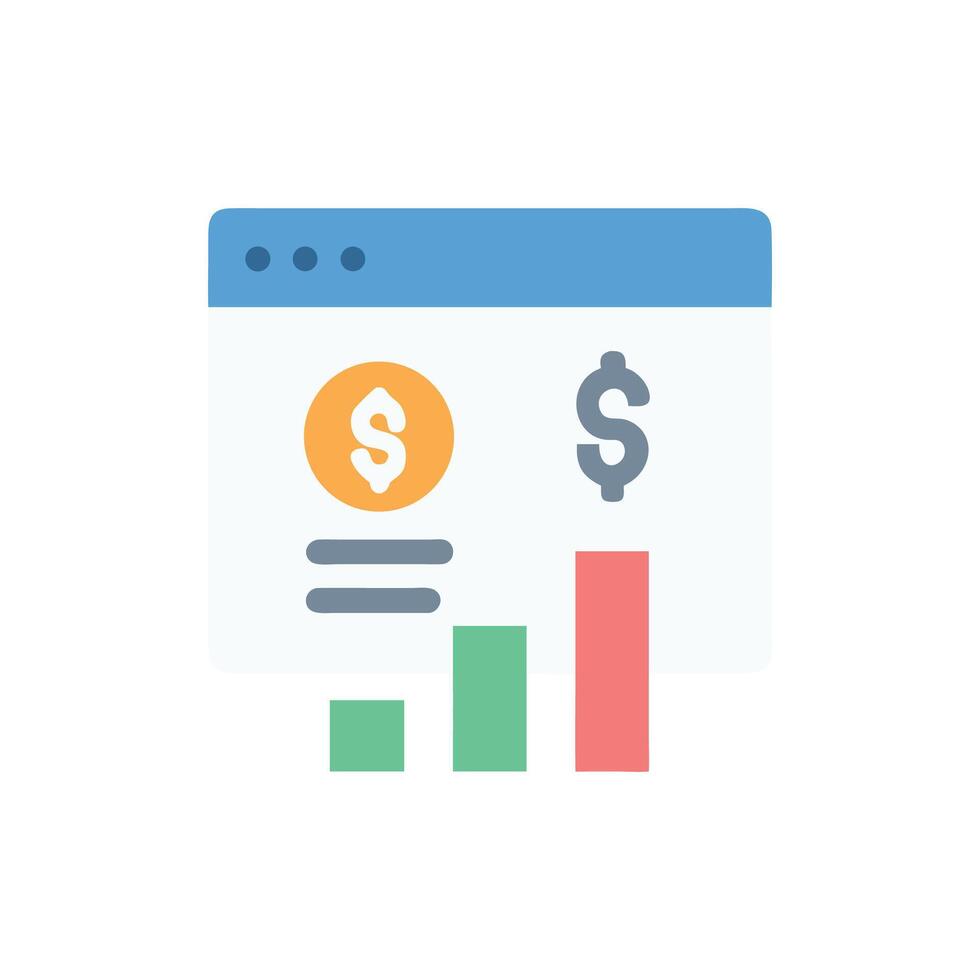 Financial chart, growth graph, business, analysis, stock market vector