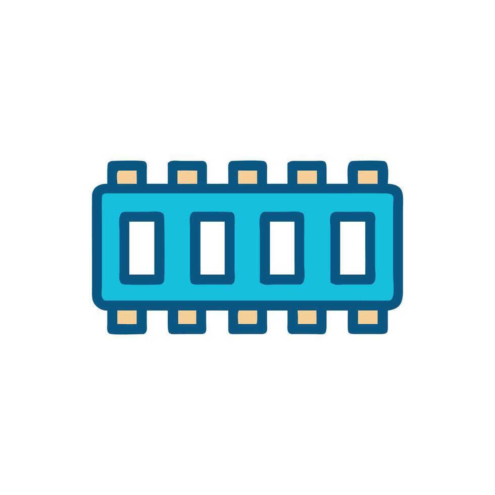 ddr RAM memoria palo icono, computadora, digital hardware vector