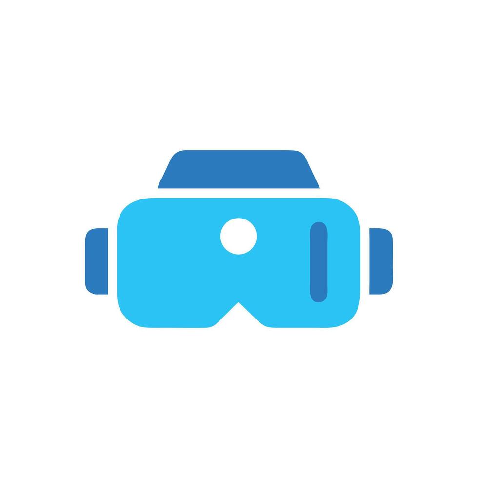 Virtual reality headset on a White background illustration vector