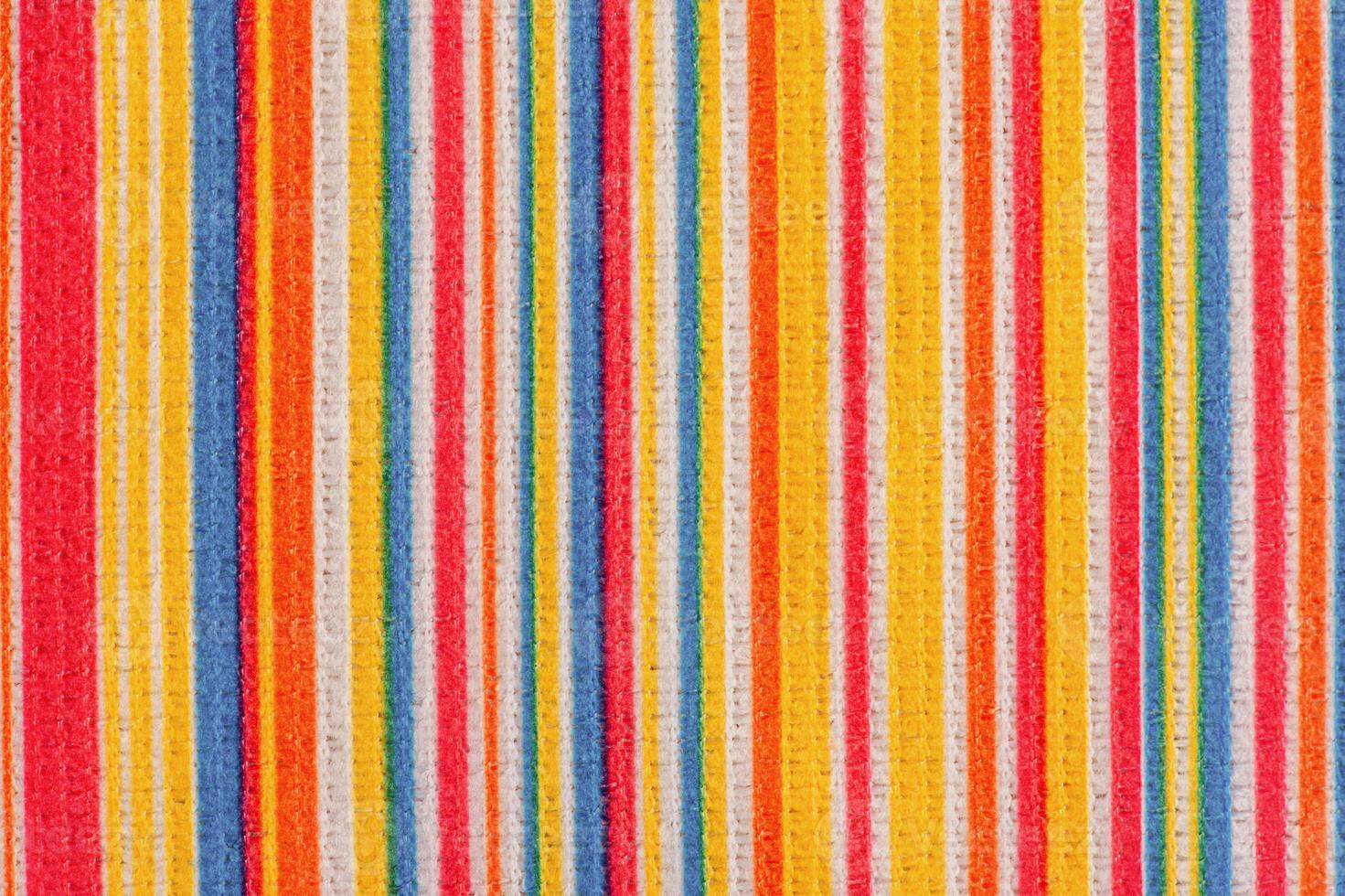 Microfiber cloth as a background macro photo. Microfiber fabric in colored stripes. photo