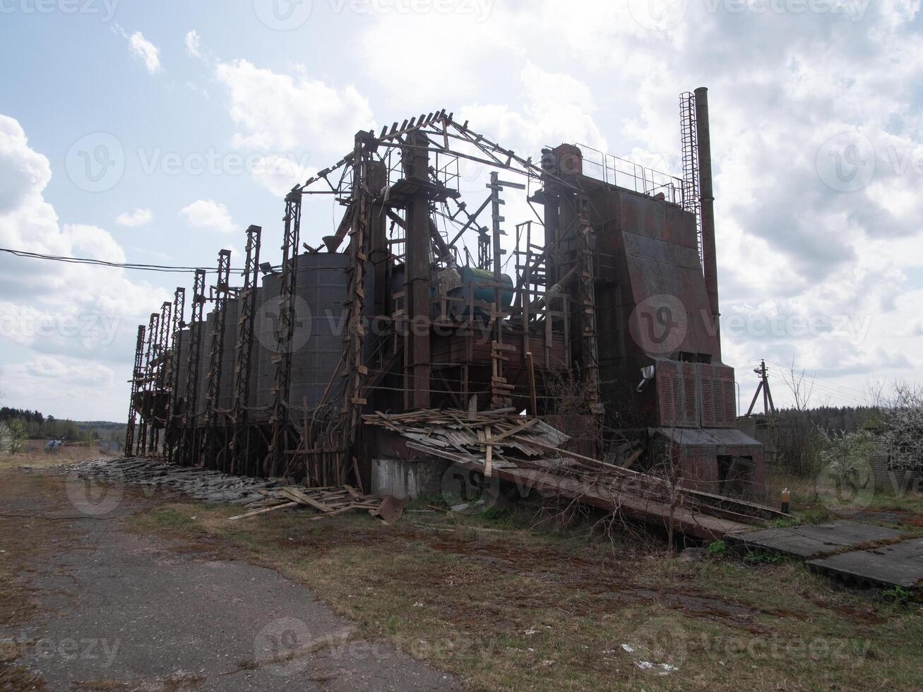 An old abandoned factory in Russia photo