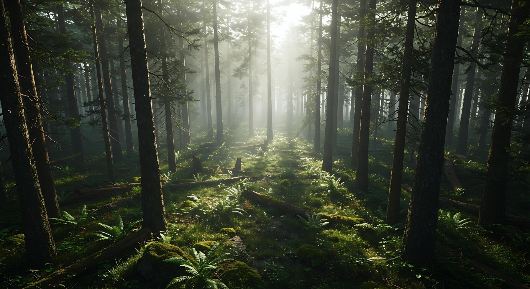 Wild Mountain River Captured in Stunning Photorealistic Resolution photo