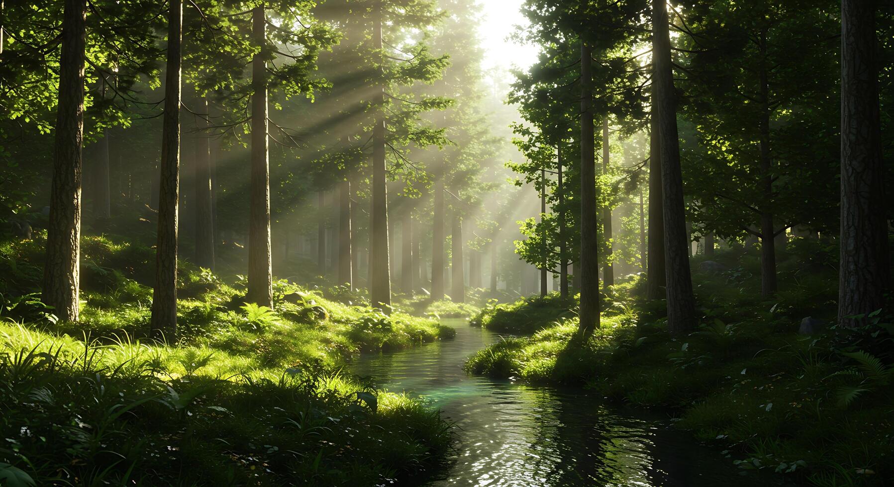 Scenic Valley Captured in Elegant Photorealistic Detail photo