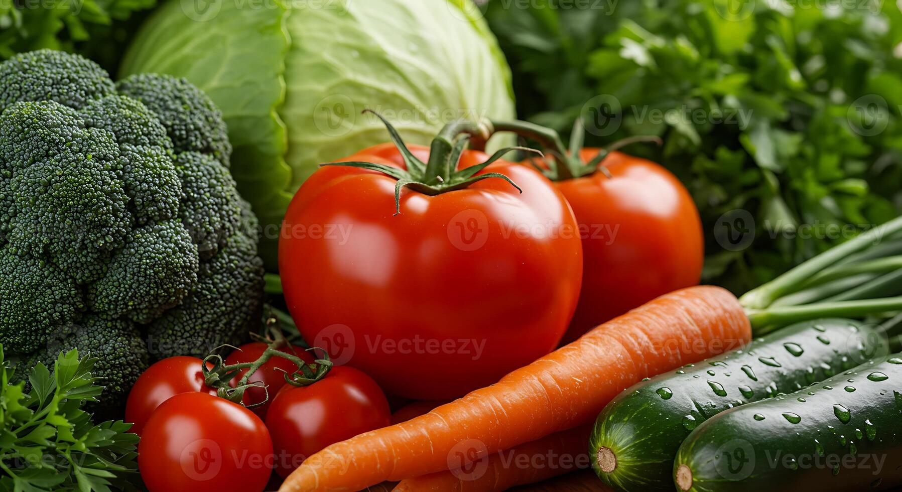 High-Quality Stock Image of Crisp Colorful Vegetables photo