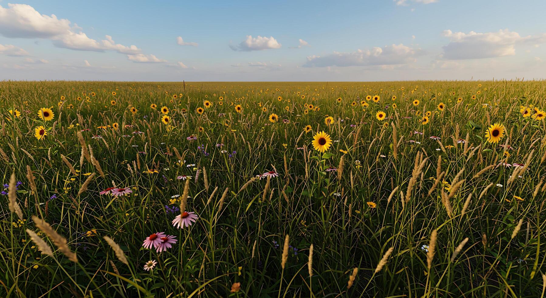 Stunning Ultra-High-Resolution View of Wildflower Meadows photo