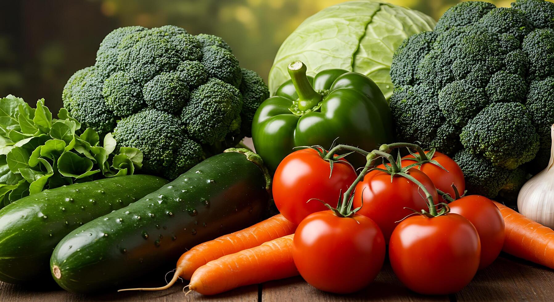 Assorted Vegetables with Sharp Details and Brilliant Colors photo