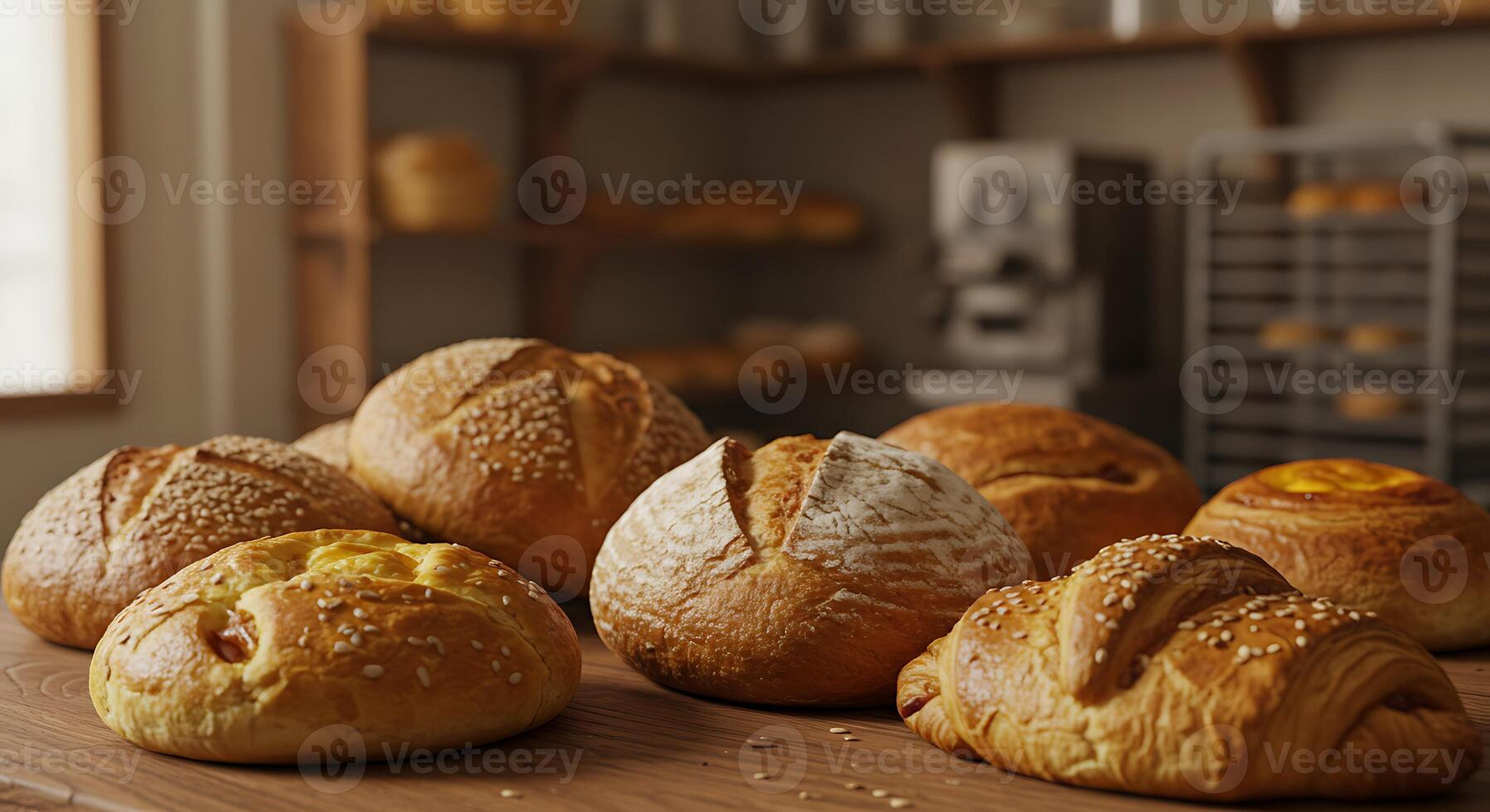 Morning Light on Golden Pastries in Cozy Setting photo