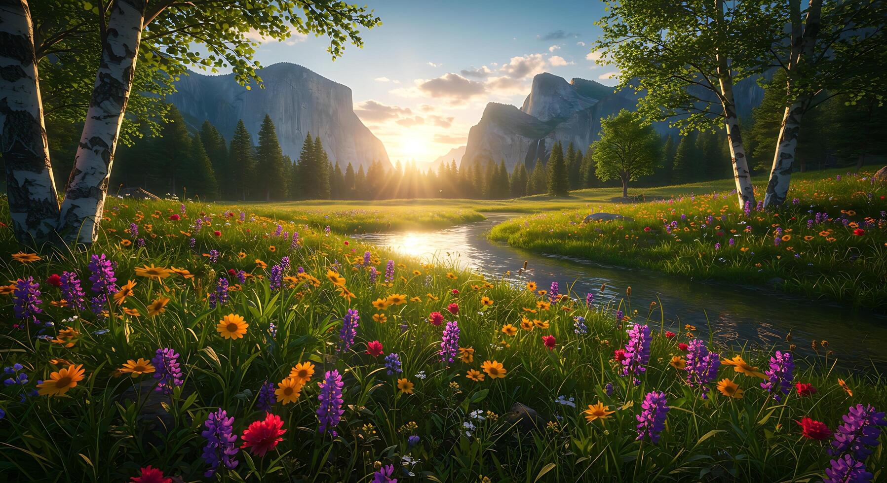 Stunning Ultra-HD Background of a Natural Hidden Gem photo