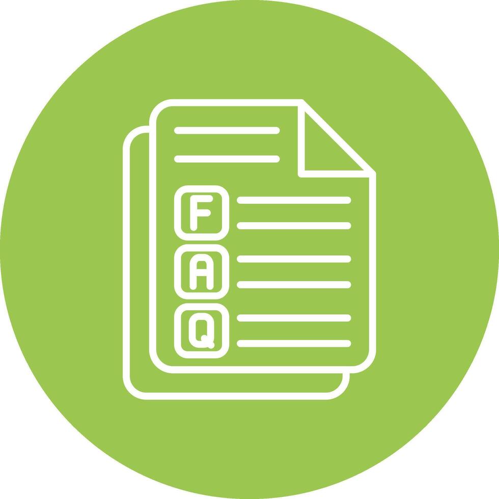 Faq Monotone Sketch Design vector