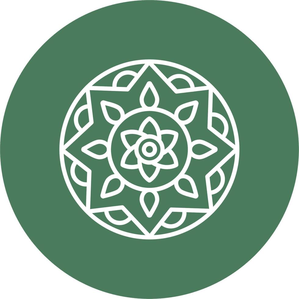 Mandala Geometric App Mark vector