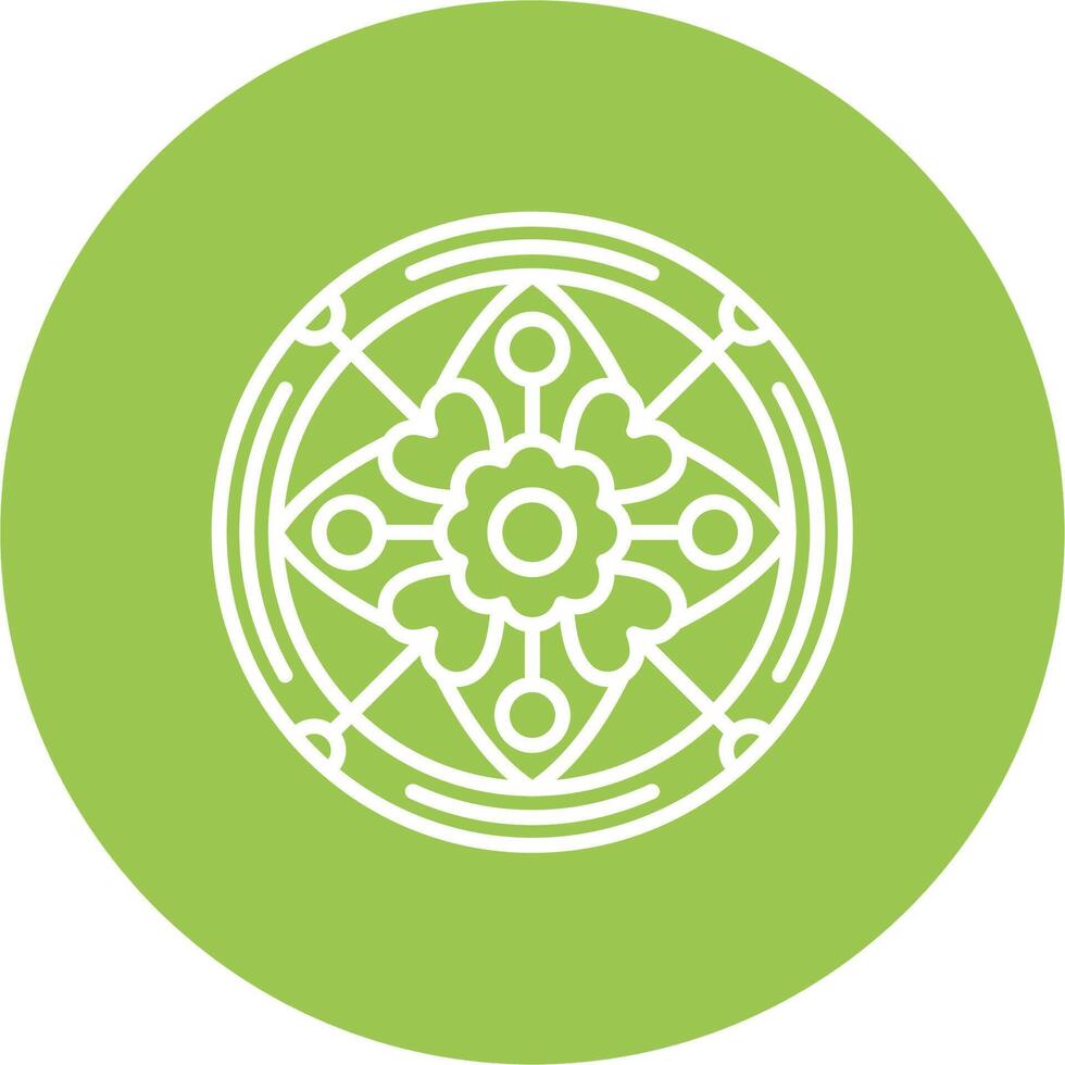 Mandala Digital Concept Icon vector