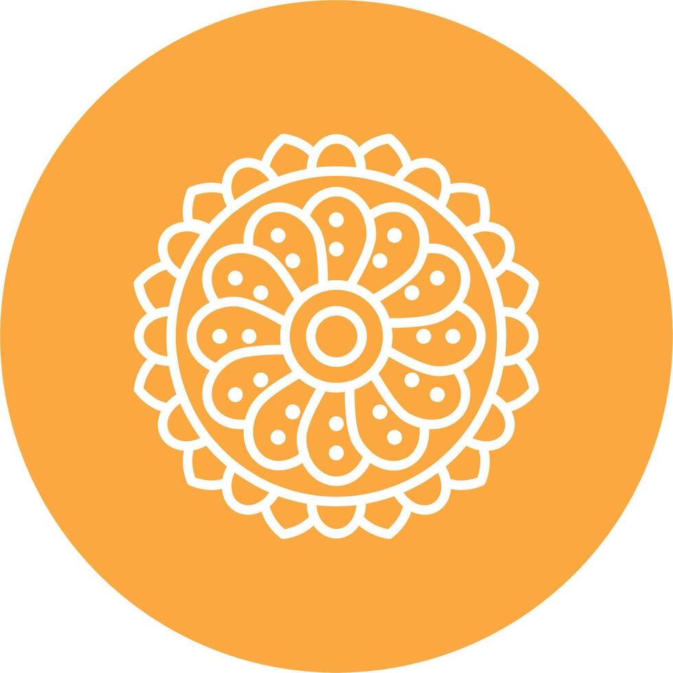 Mandala Bright Flat Artwork vector