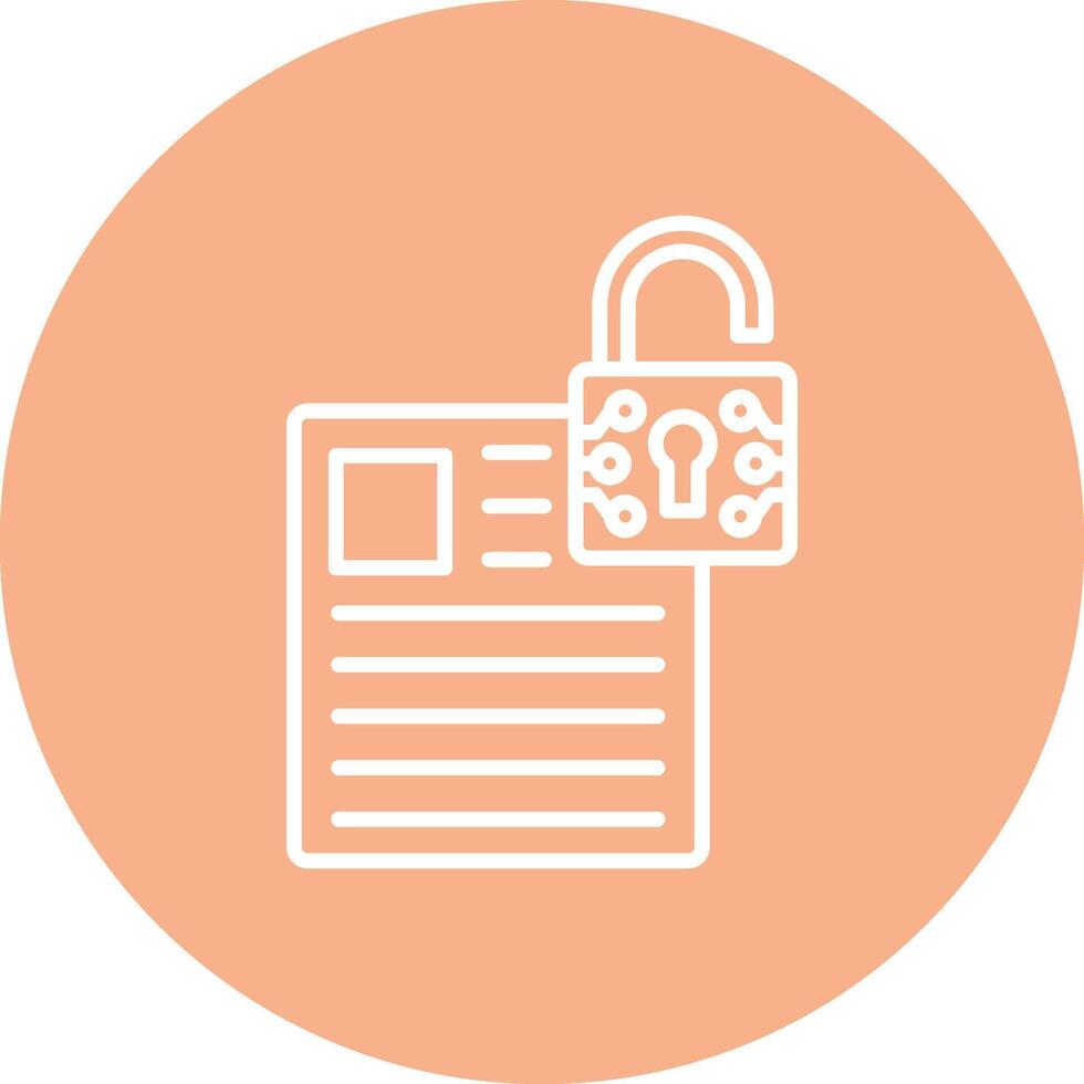 Database Elegant Shape Symbol vector