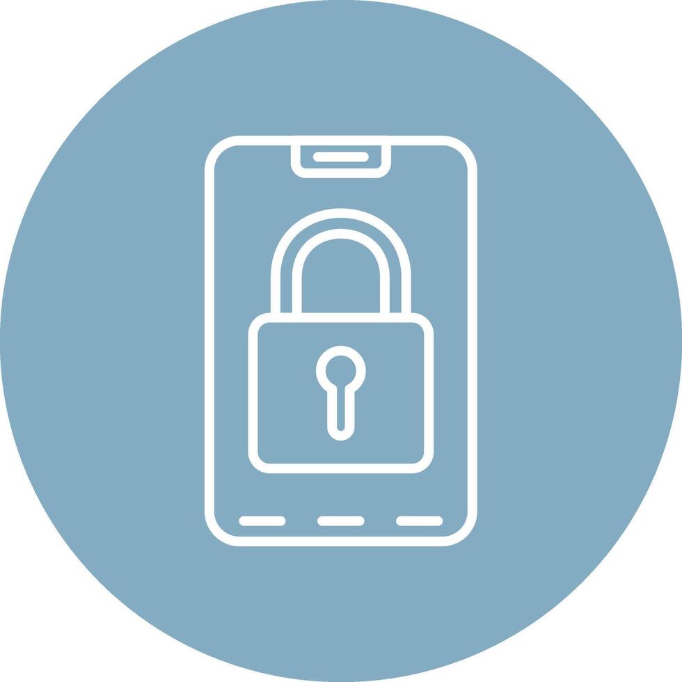 Smartphone High Contrast Graphic vector