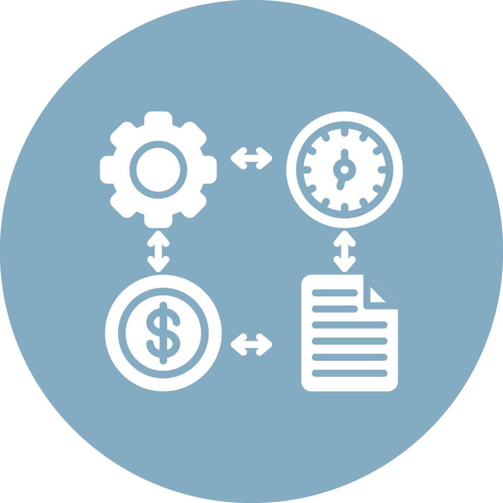Project Management Digital Concept Icon vector