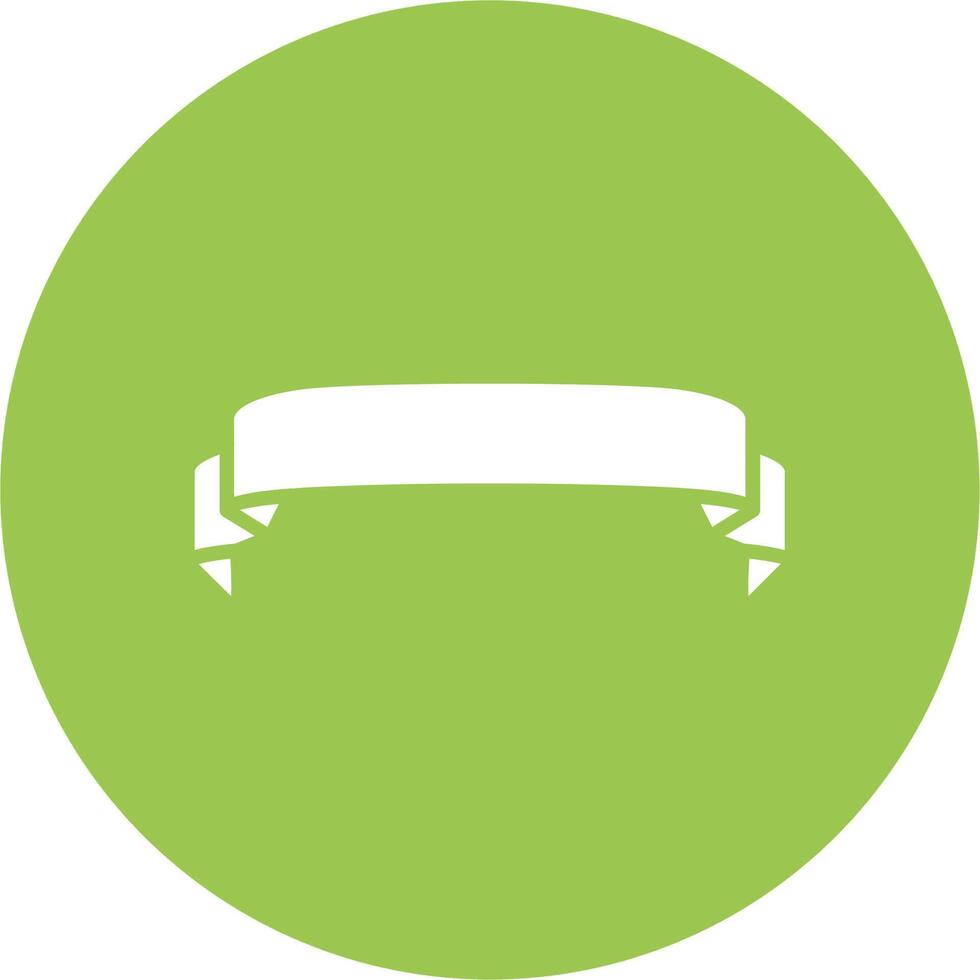 Folded Ribbon Smooth App Visual vector