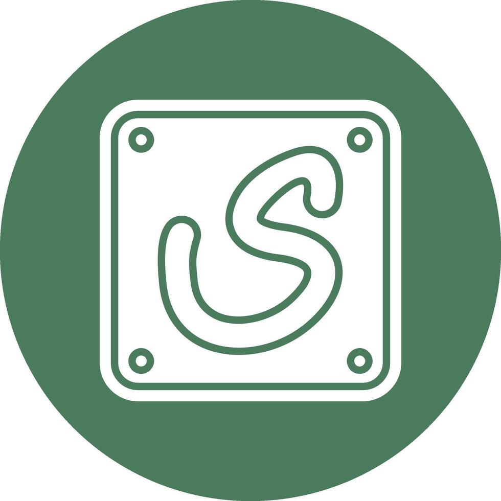 Arabic Language Dark Mode Symbol vector